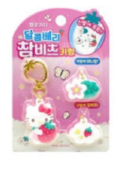 Key Chain | Sanrio Sweet Berry Deco Key Ring - Assorted | K-Wonderland