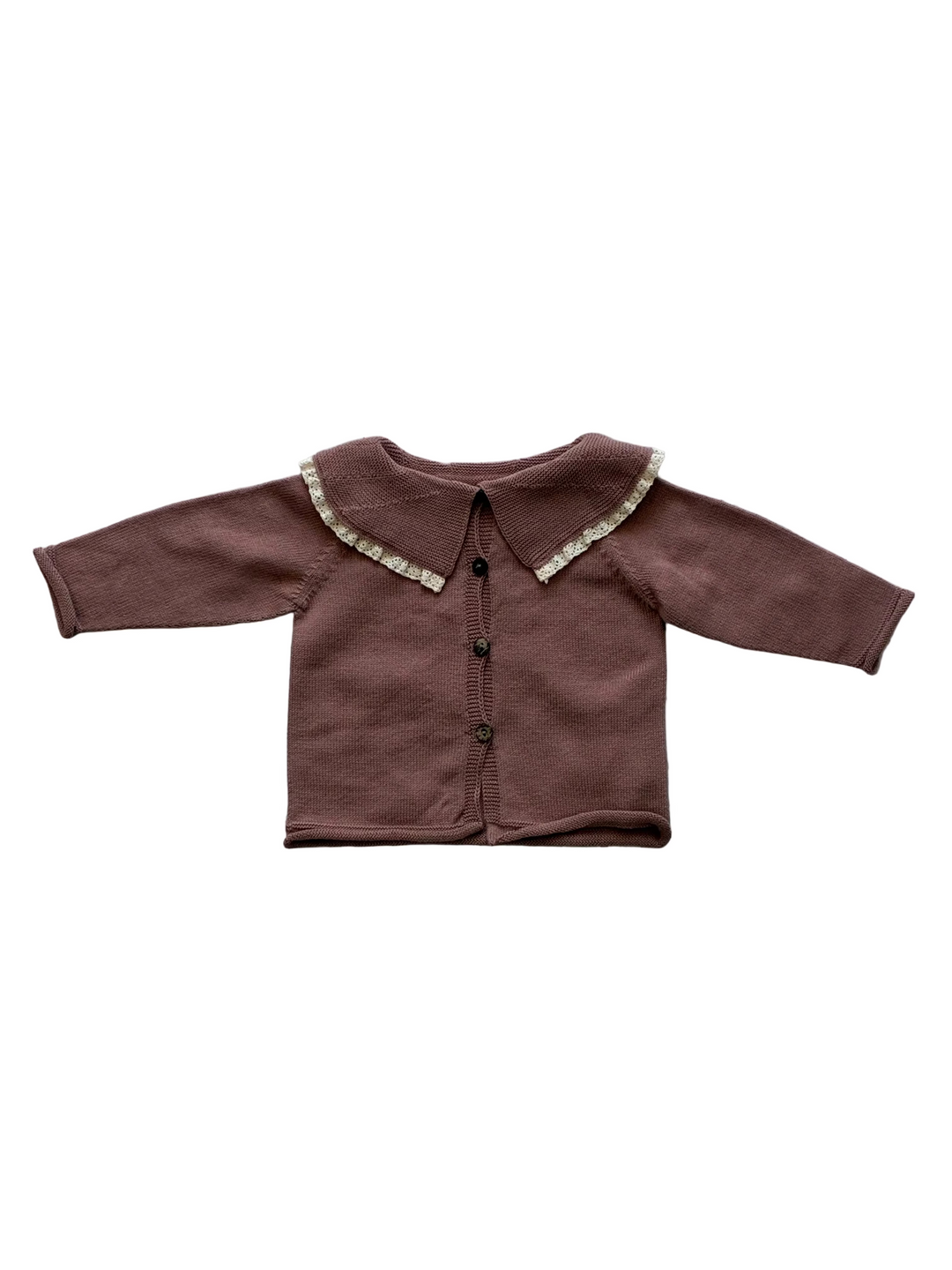 Baby Girl Sweater | Knit Collared Top- Bloom | Li and Me
