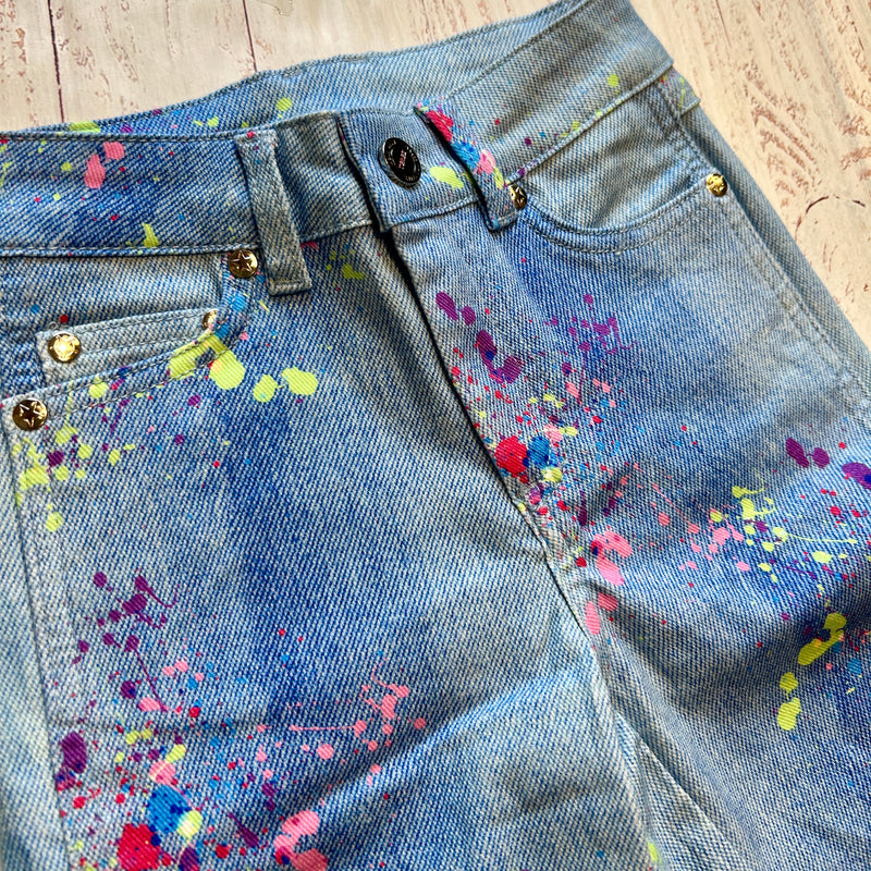 Tween Bottoms | Twill Pants- Denim Splatter | Terez