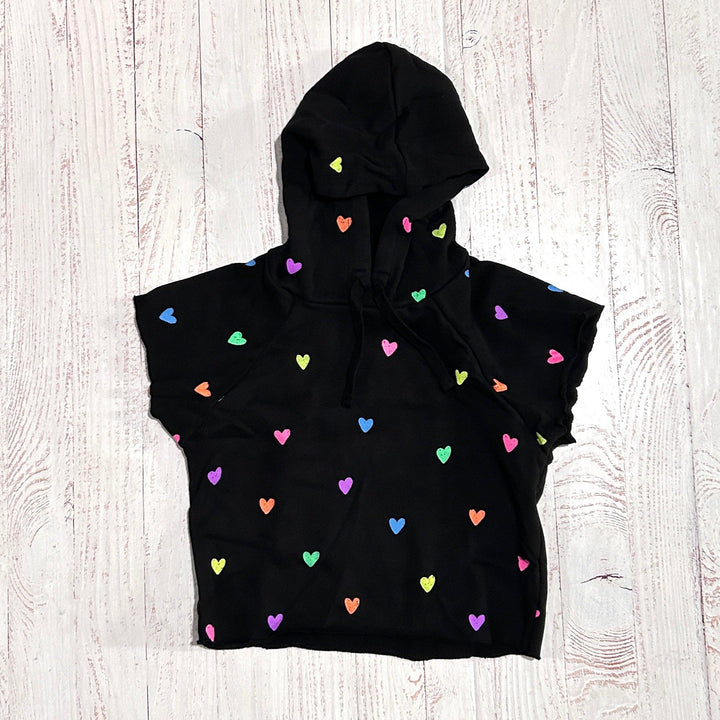 another view of the top and how the hood, neckline and sleeves are all cut/present here. 