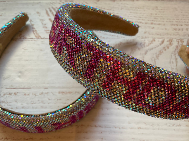 Headband | Fully Crystallized Birthday- Pink | Bari Lynn Accessories