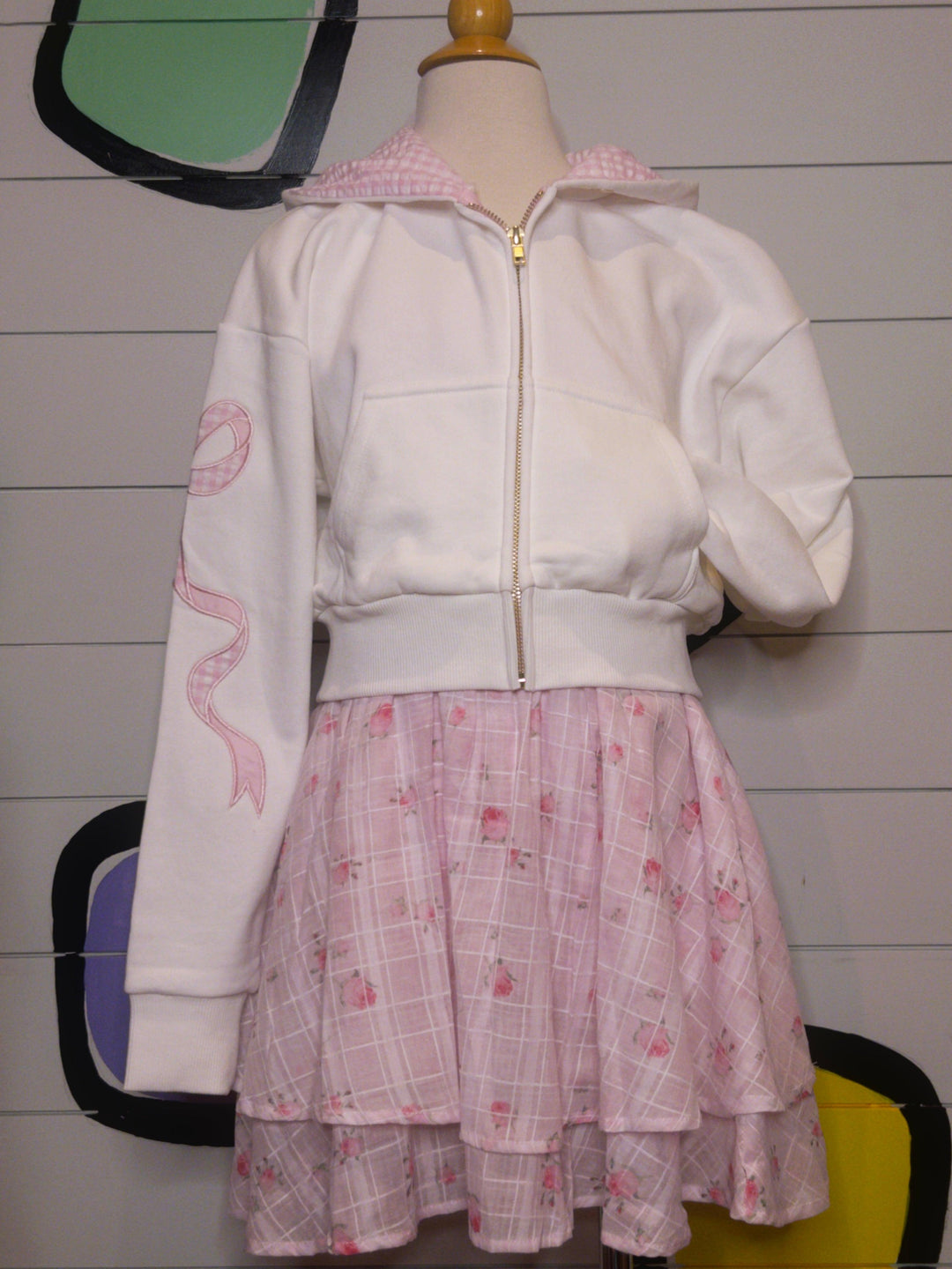 Tween Dresses | Perry- Pink Rosebud Plaid | Katie J NYC