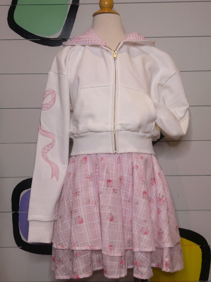 Tween Dresses | Perry- Pink Rosebud Plaid | Katie J NYC