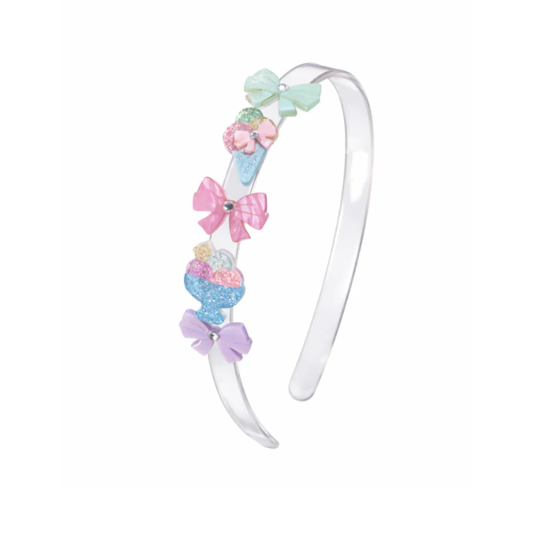 Headband | Ice Cream Party Bows Headband | Lilies and Roses NY