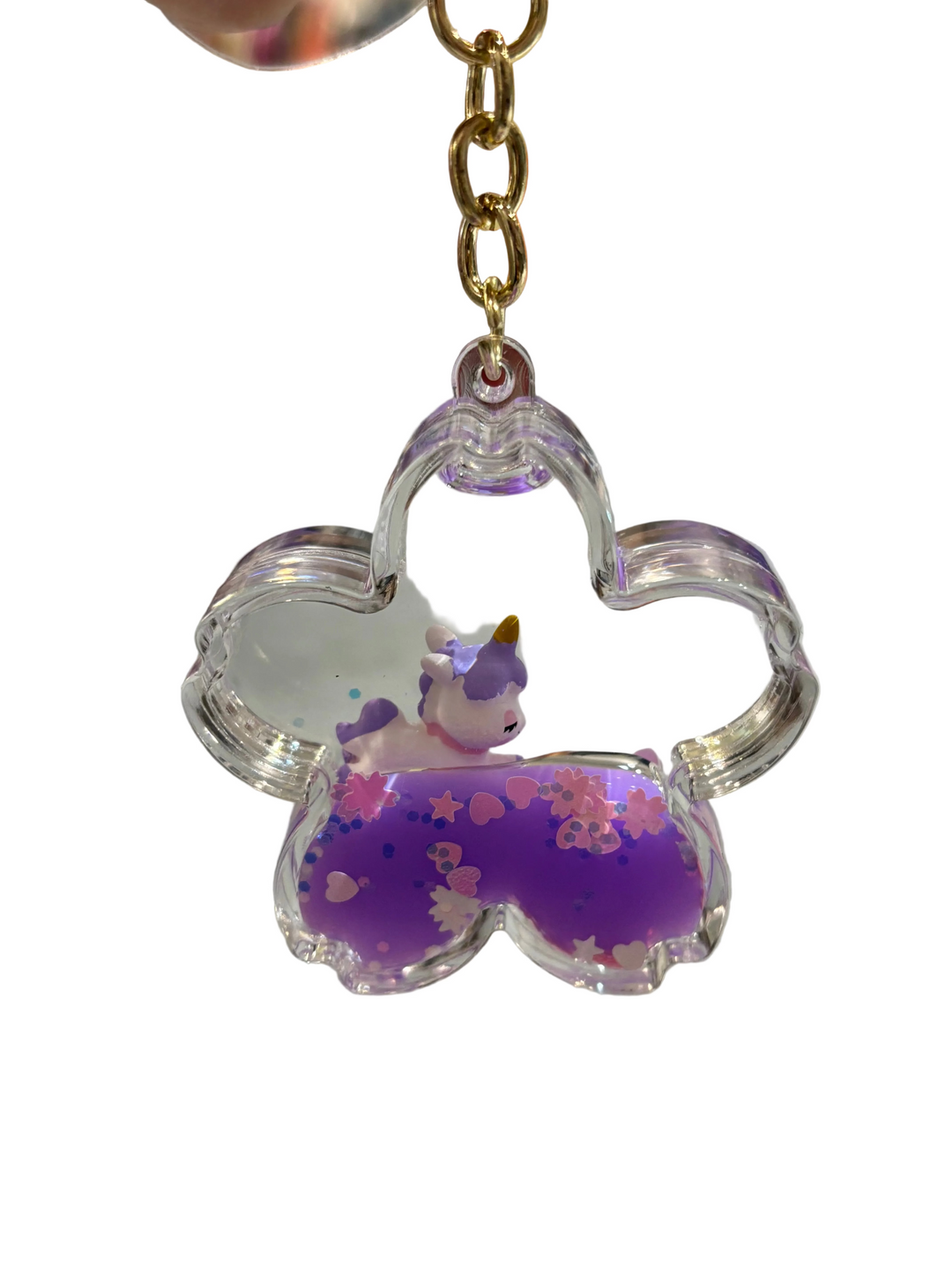 Key Chains | Unicorn Flower Floating Keyring | BC Mini