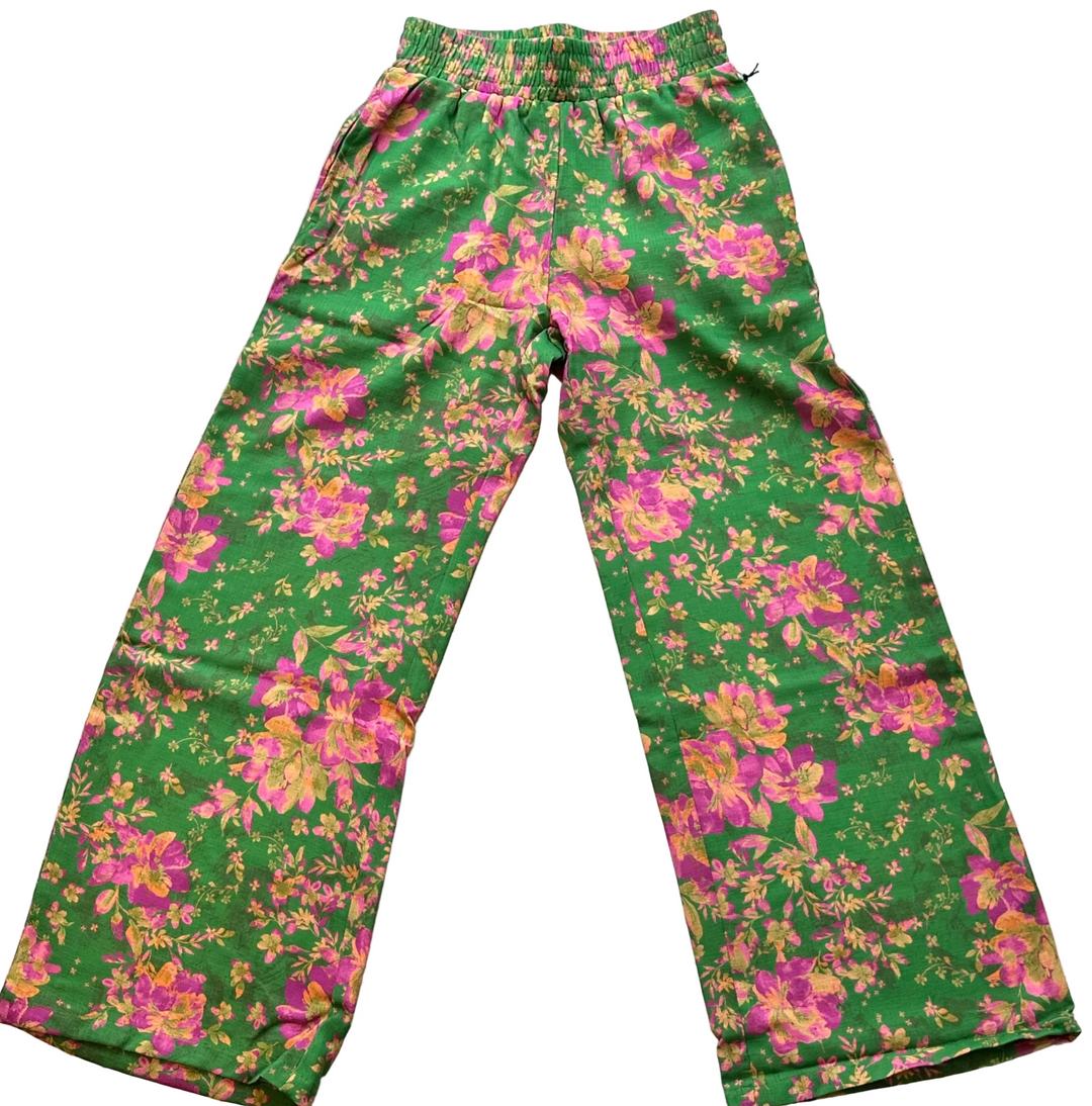 Tween Bottoms | Dream Linen Nouveau Pants - Wildflower | Tenly
