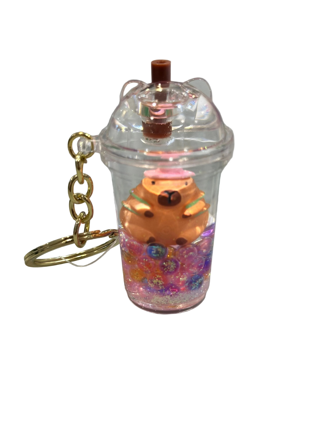 Key Chain | Capybara Boba Floaty Keychain | BC Mini