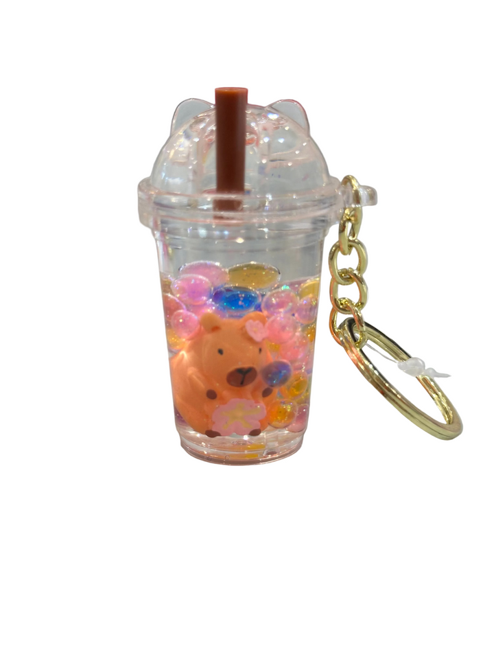 Key Chain | Capybara Boba Floaty Keychain | BC Mini