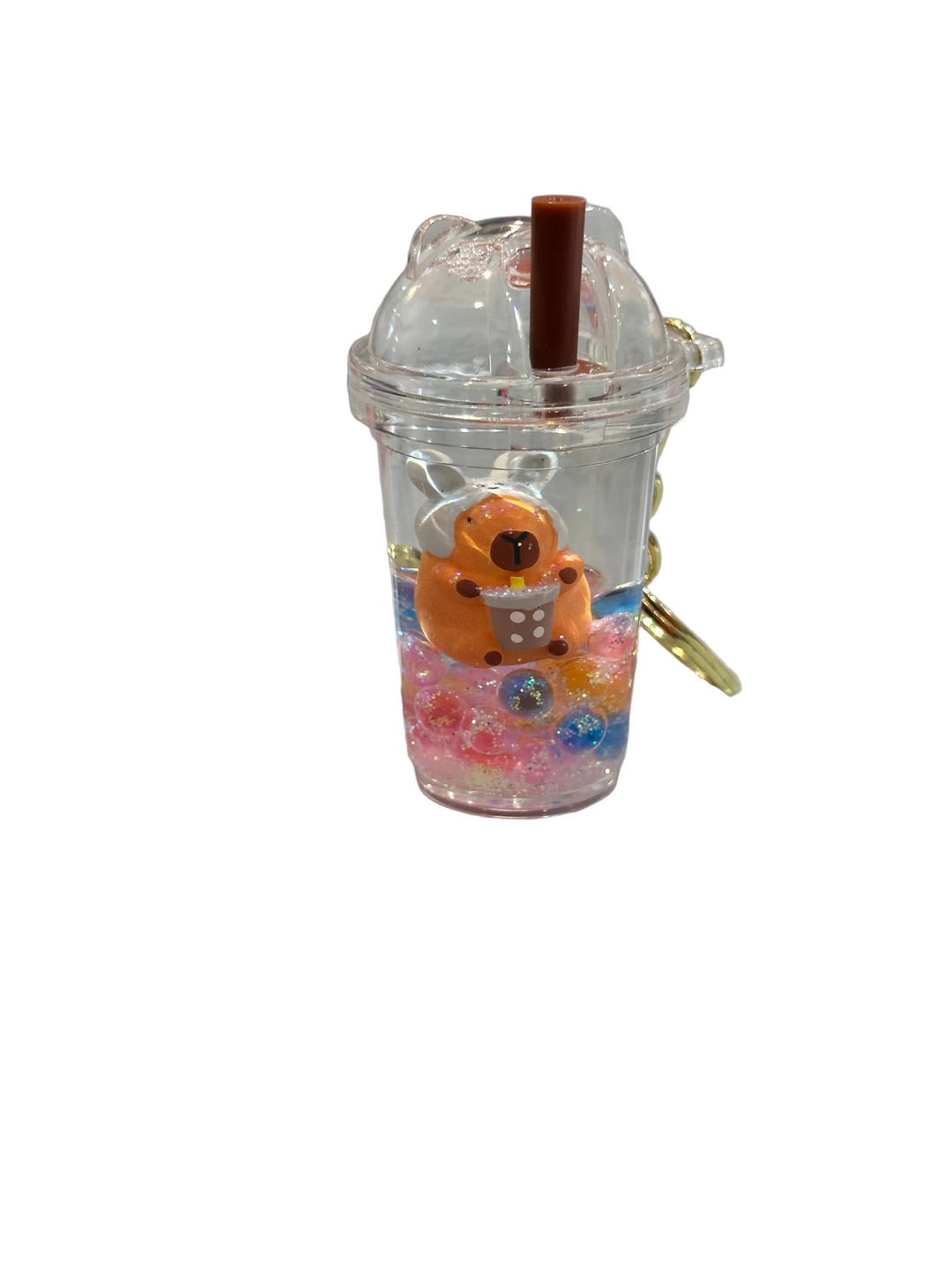 Key Chain | Capybara Boba Floaty Keychain | BC Mini