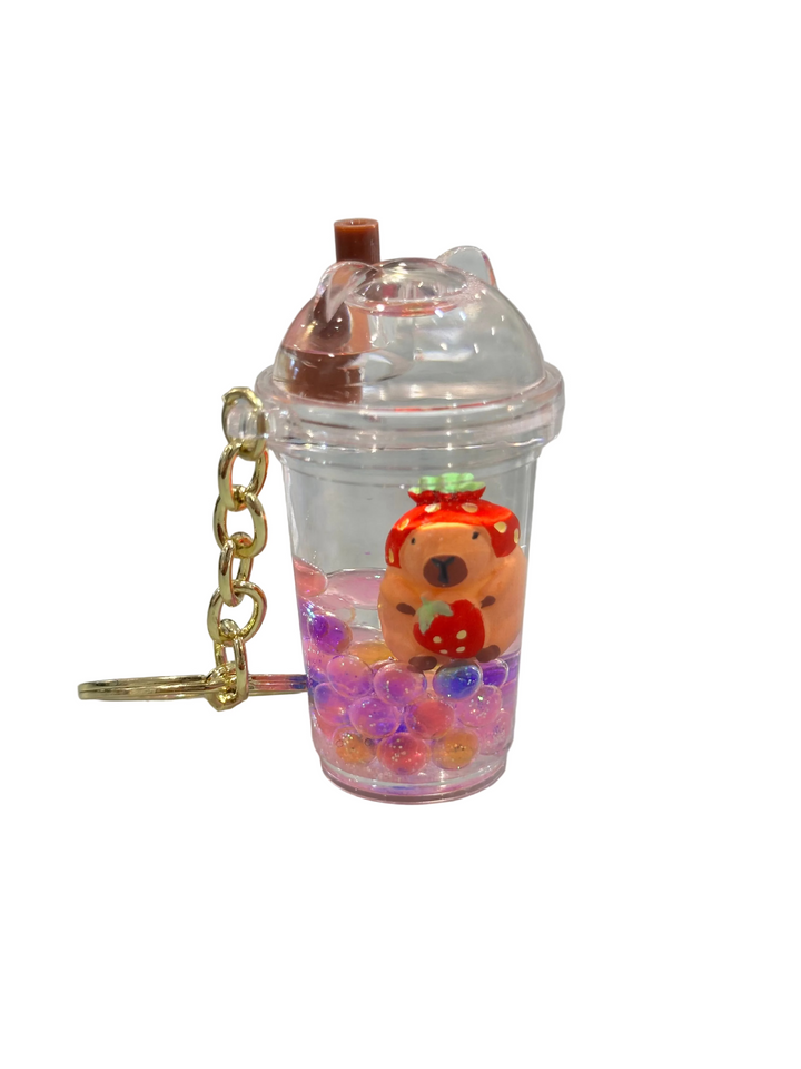 Key Chain | Capybara Boba Floaty Keychain | BC Mini