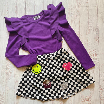 Tween Tops | Flutter Sweater - Purple | MIA New York