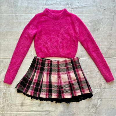 Tween Sweater | Mara Sweater - Shocking Pink | Katie J NYC