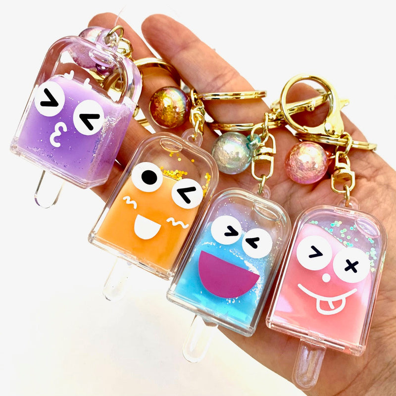 Keychains | Ice Pop Face Emoji Key Charm| BC Mini