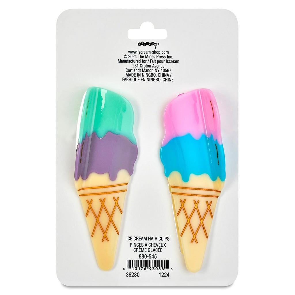 back of the ice cream cone clips, they look identical to the front. 