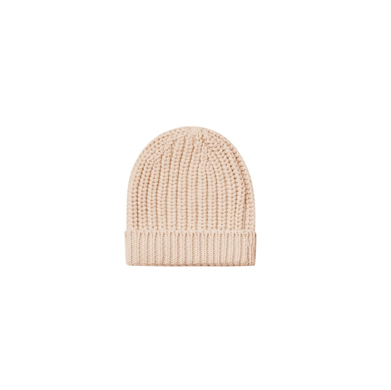 Baby Hats | Cotton Beanie in Shell | Quincy Mae