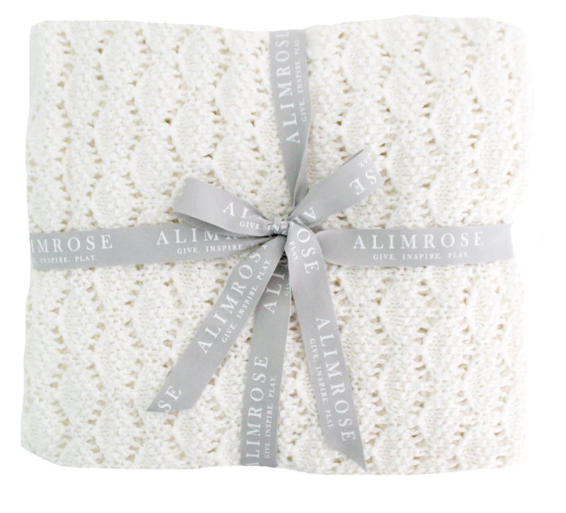 Baby Blanket | Heritage Baby Blanket Ivory | Alimrose