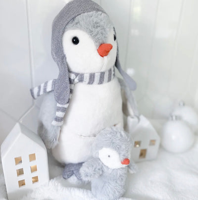 Plush Toys | Pebble The Penguin and Baby Plush Toy | Mon Ami