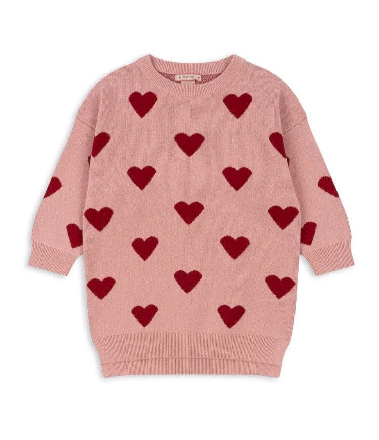 Girls Dresses | Lapis Knit Dress in Mellow Rose | Konges Slojd
