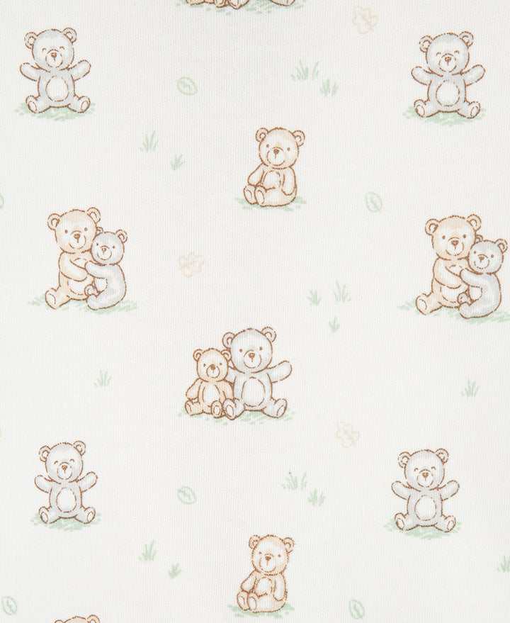 Pattern of teddy bears on a light background