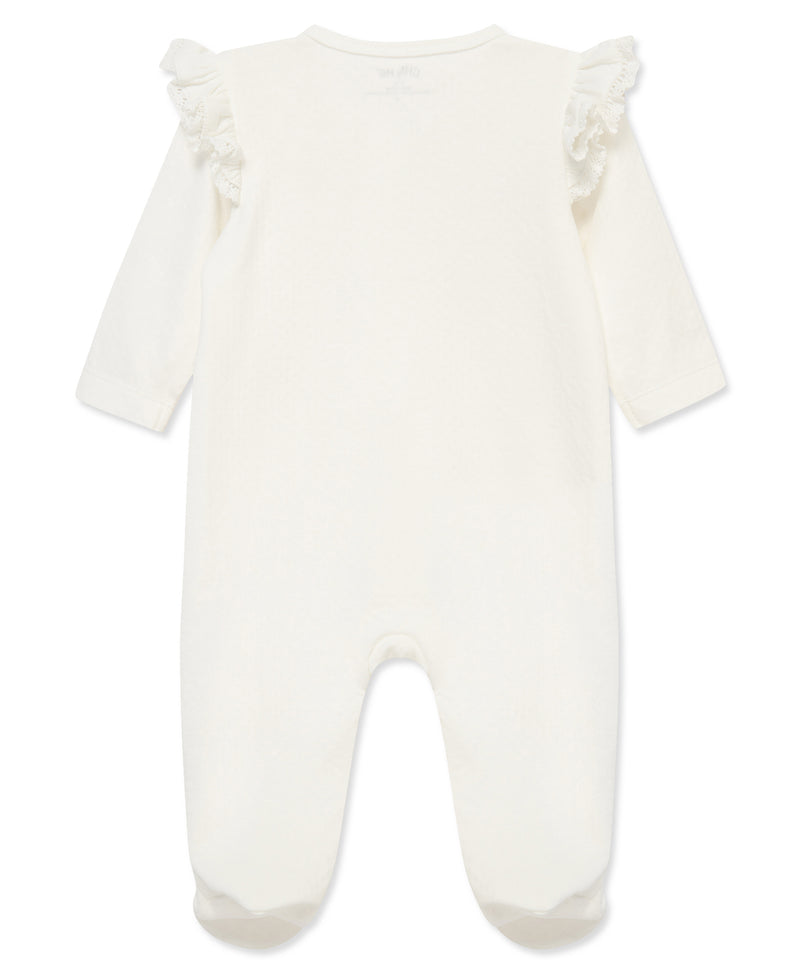 Baby Girl Footie | 2 Way Zip: Flora Footie | Little Me