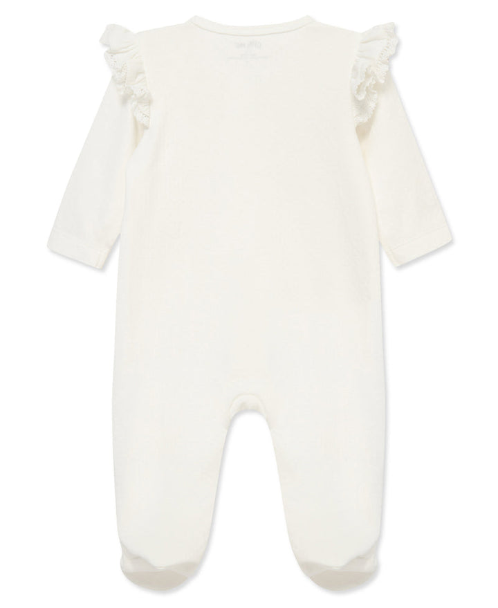 Baby Girl Footie | 2 Way Zip: Flora Footie | Little Me