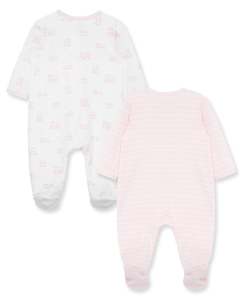 Baby Footed Onesie | Charms 2 Pack - Pink | Little Me