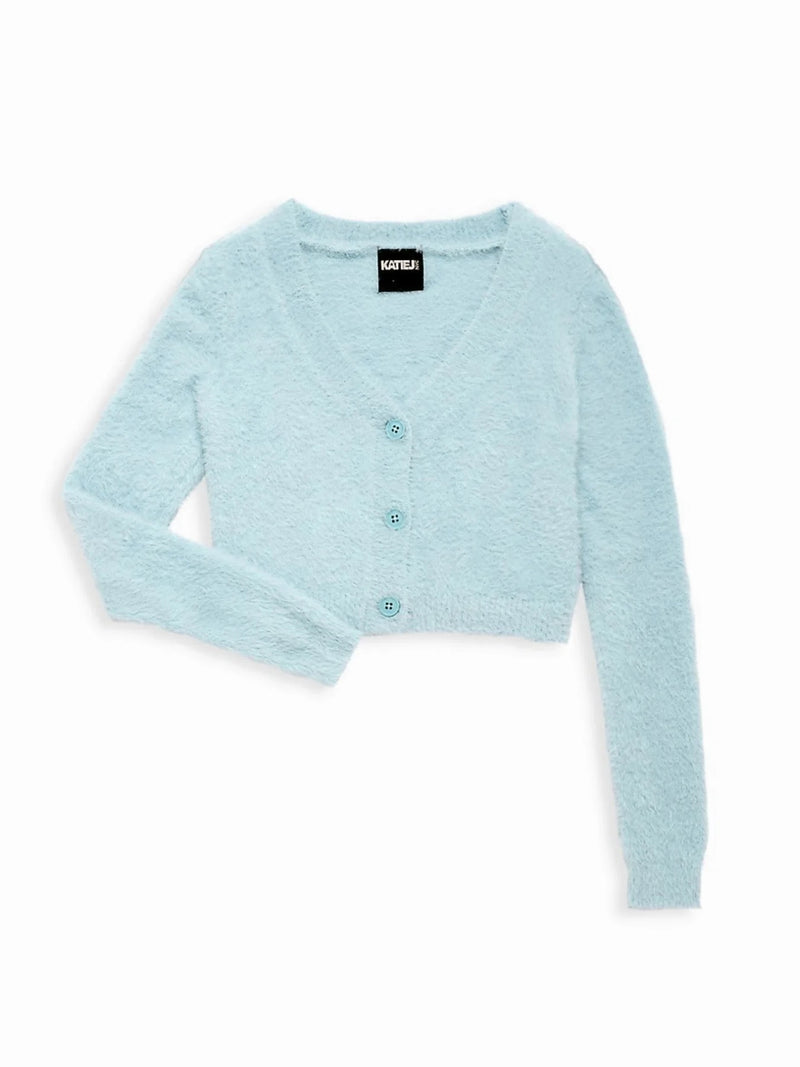 Tween Sweaters | Mara Baby Blue Cardigan | Katie J NYC