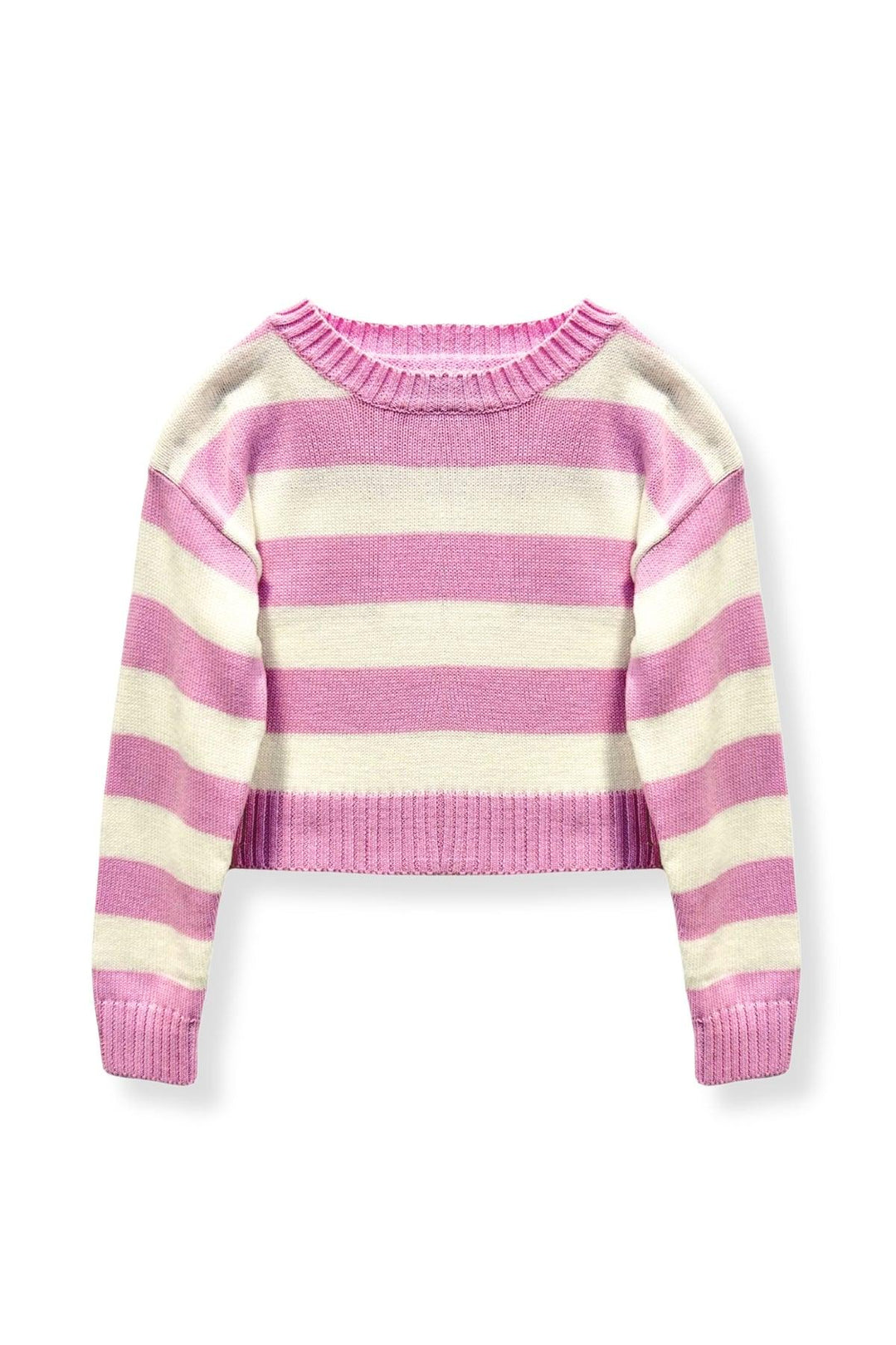 Tween Sweater | Megan Sweater- Pink and Natural | Katie J NYC