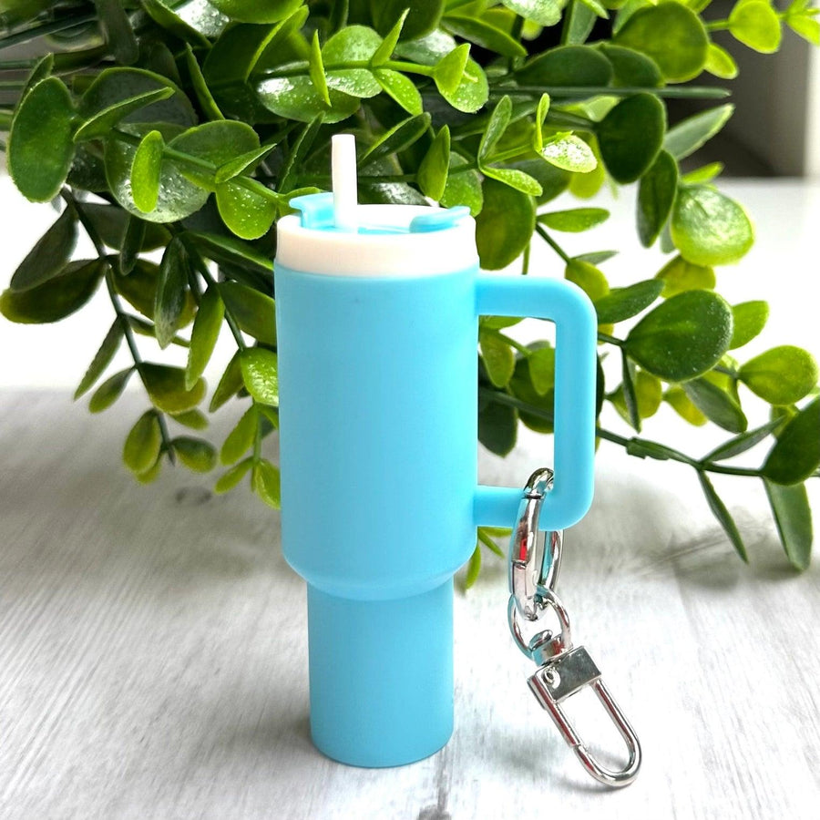 Mini Tumbler Light Blue Key Chain from Iconic Mi
