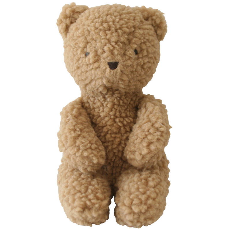 caramel colored sherpa teddy bear 