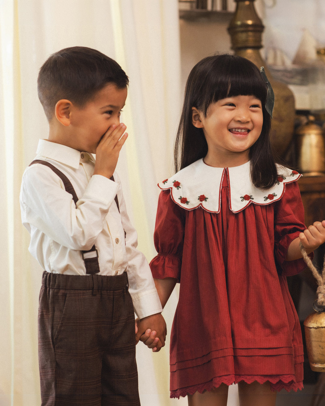 Baby Girl Dresses | Mabel Dress- Ruby | Noralee