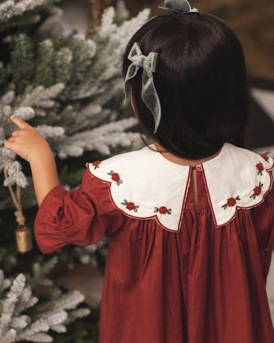 Baby Girl Dresses | Mabel Dress- Ruby | Noralee