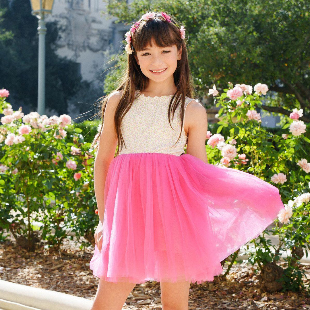 Girl Dresses | Vintage Flower 7 Tutu Dress | Petite Hailey