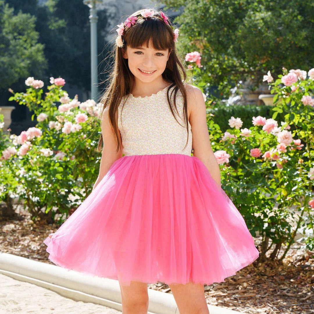 Girl Dresses | Vintage Flower 7 Tutu Dress | Petite Hailey