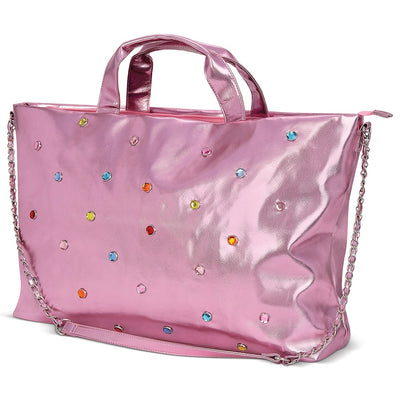 Tween Accessories |Pink Candy Gem Overnight Bag | Iscream