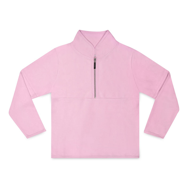 Tween Sweaters |Pink Half Zip Fleece Pullover | Iscream