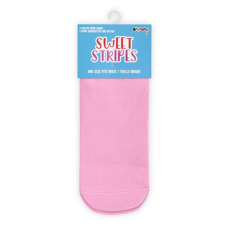 Socks | Sweet Pink Stripes Socks | Iscream