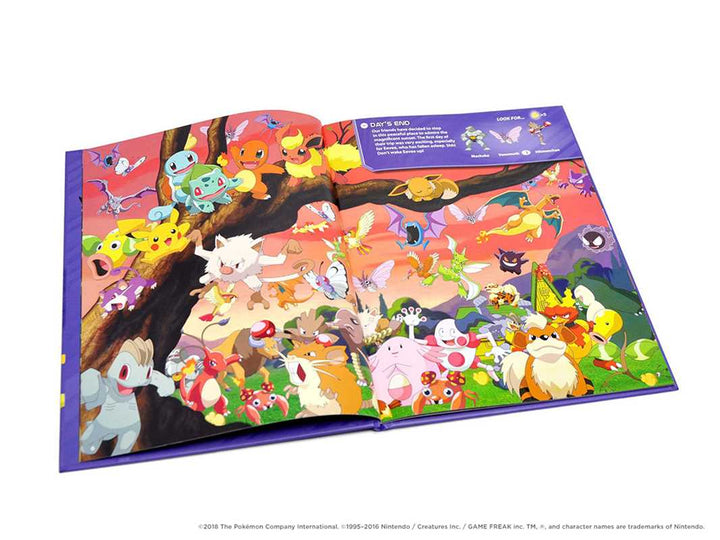 inside pages of Pokemon seek and find book