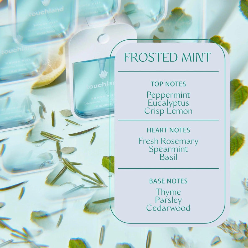 Toucland Power Frosted Mint Sanitizer Top Notes, Heart Notes, Base Notes