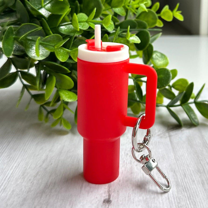 Mini Tumbler Key Chain in Red from Iconic Mi