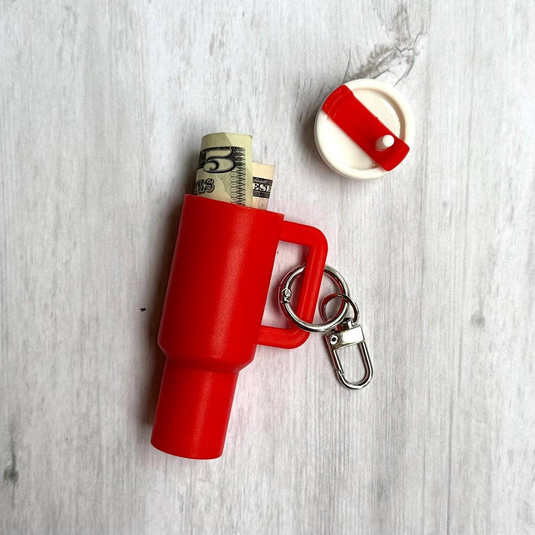 Mini Tumbler Key Chain in Red from Iconic Mi