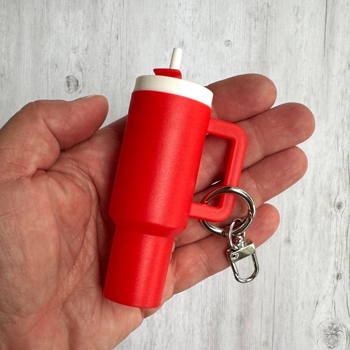 Mini Tumbler Key Chain in Red from Iconic Mi