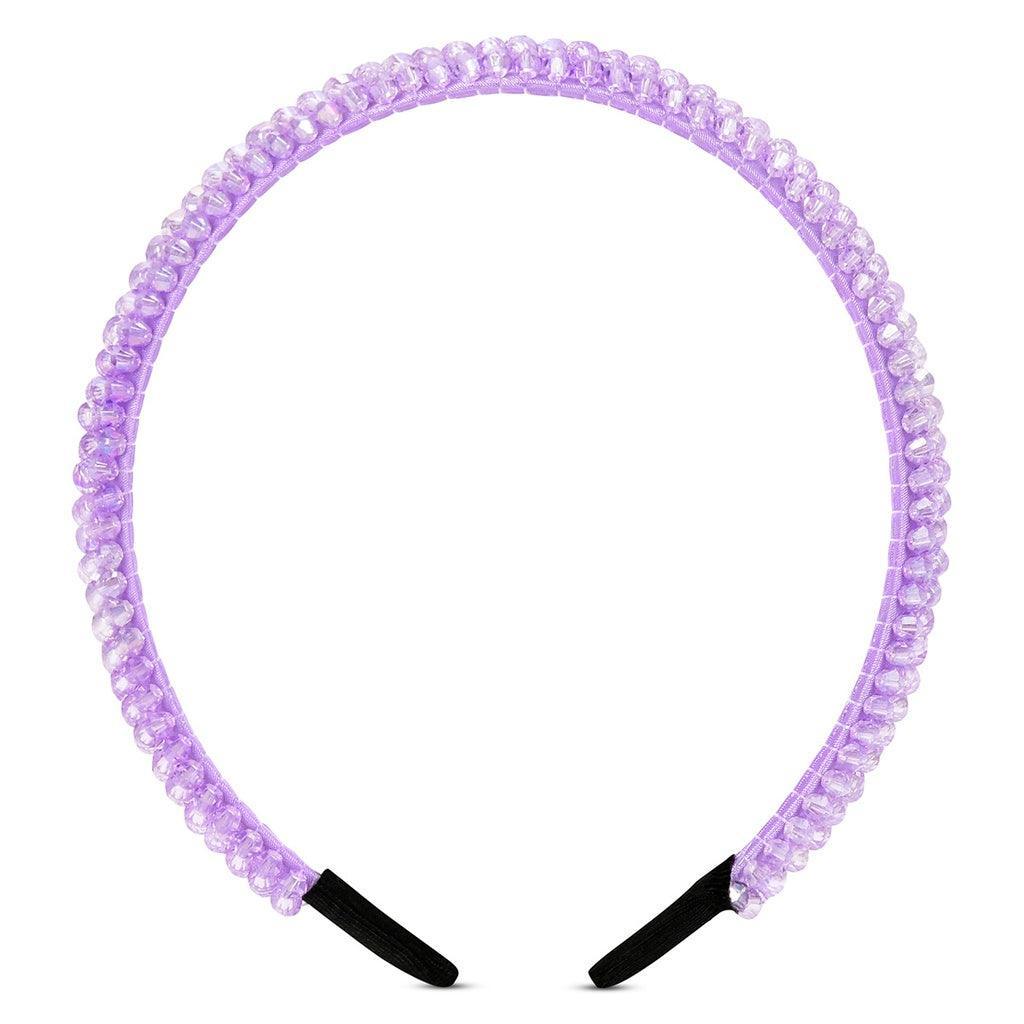 lavender beaded headband
