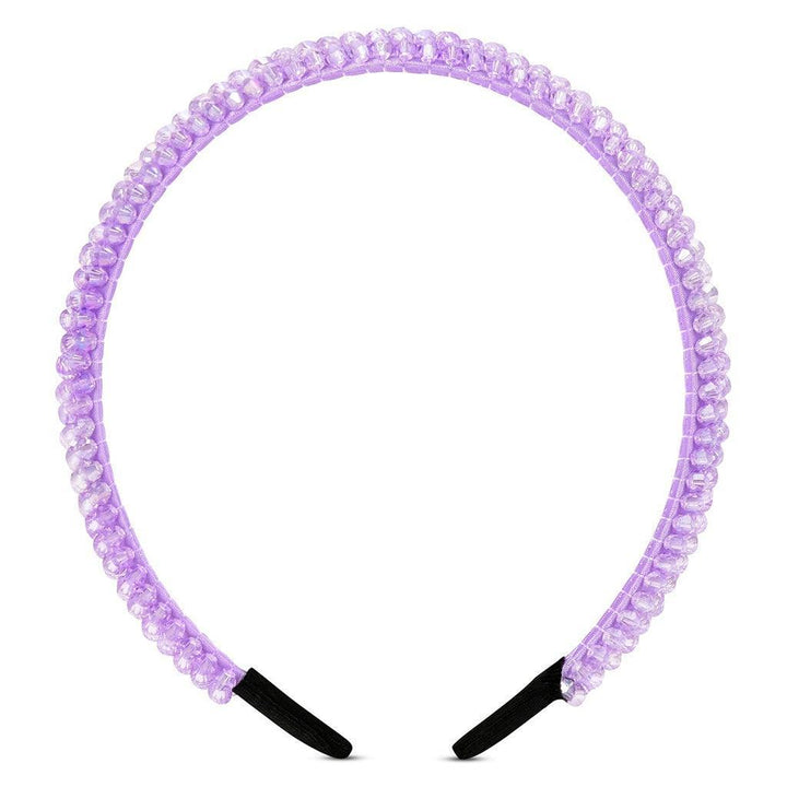 lavender beaded headband