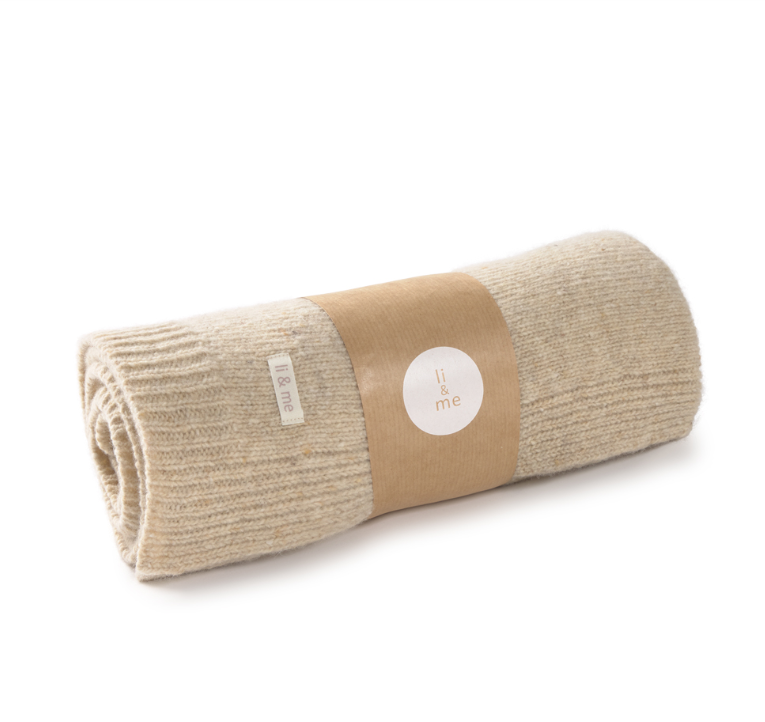 Baby Blanket | Knit Blanket- Oat | Li and Me