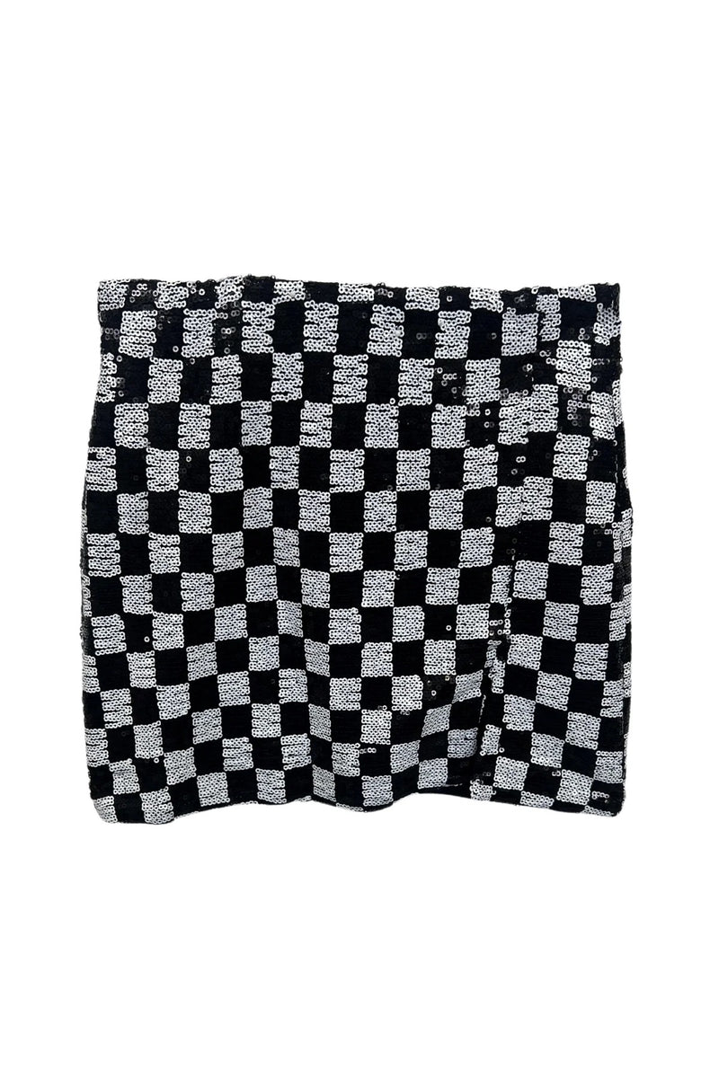 Tween Bottoms | Taylor Skirt in Black White Checker | Katie J NYC