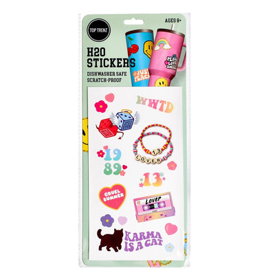 Top Trenz H20 Stickers for Water Bottle- Taylor Swift Eras Theme Stickers