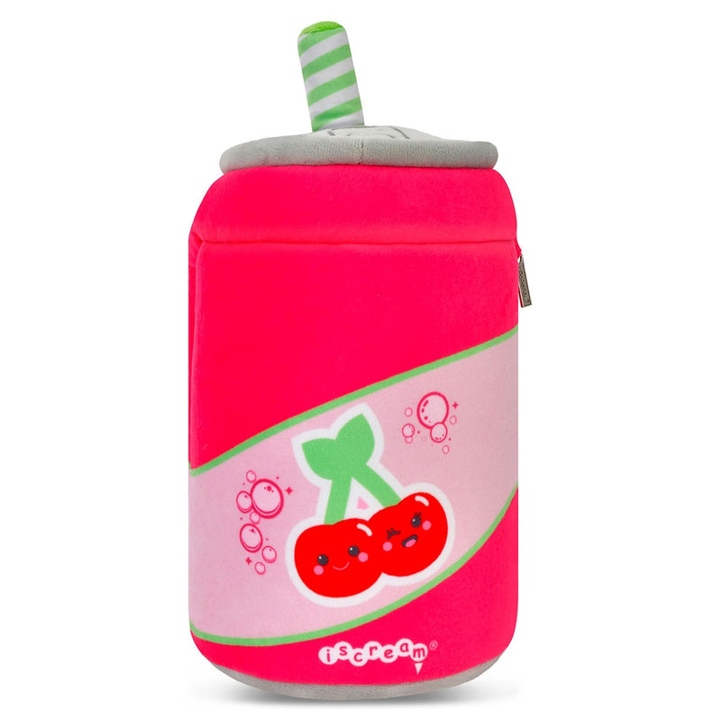 picture of the back of the can with cherries on it. 