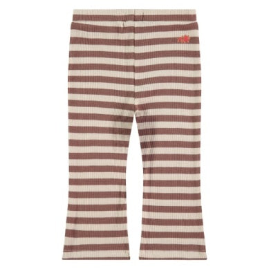 Wood Striped Flare Leggings from Babyface