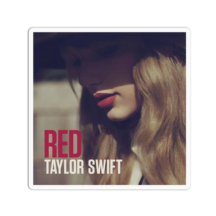 Vinyl Sticker | Taylor Swift Album Cover: Red | Girls Printing House